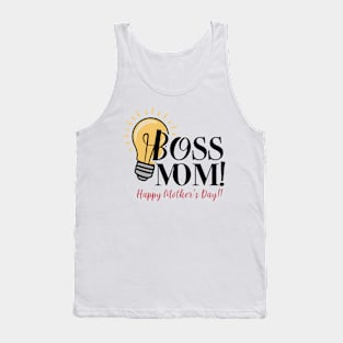 Boss Mom Happy mother's day | Mother's day | Mom lover gifts Tank Top